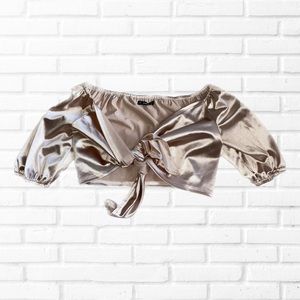 Women’s satin pink blouse